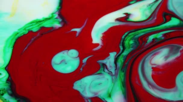 Motif Abstrait Macro Mouvement Lent Concept Artistique Surface Huile Surface — Video