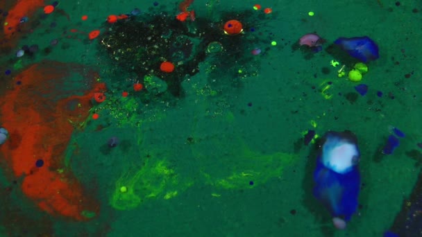 1920X1080 Fps 抽象水彩背景 多彩的大理石质地 油画漩涡风格 — 图库视频影像