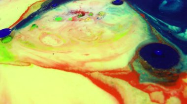 Yüzey sıvı boya doku Video hareketli 1920 x 1080 25 Fps. çok güzel soyut desen sanatsal kavram petrol yüzey.