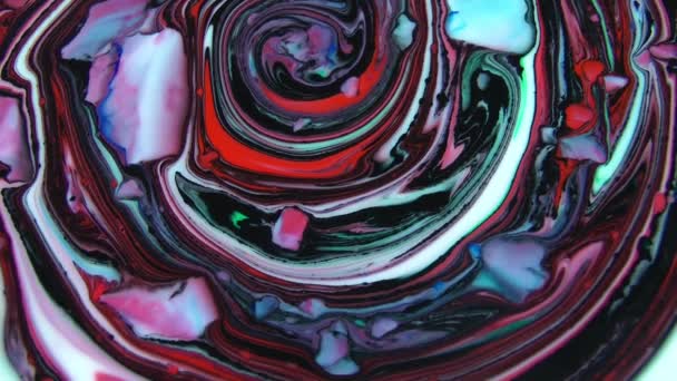 1920X1080 Fps Very Nice Abstract Pattern Artistic Concept Oil Surface — Stock Video