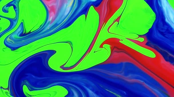 1920X1080 Fps Muito Bom Abstrato Padrão Artístico Conceito Óleo Superfície — Vídeo de Stock