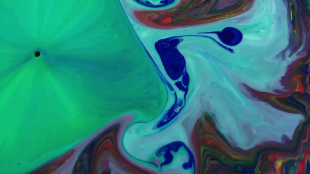 Streszczenie Tło Akwarela Kolorowy Marmur Tekstura Swril Malarstwo Style Colorful — Wideo stockowe