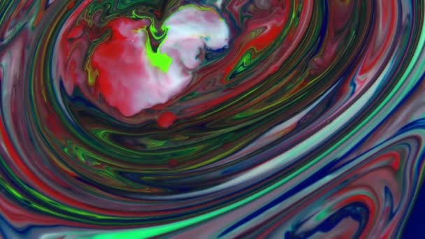Abstrakt Akvarell Bakgrund Färgglada Marmor Textur Swril Målning Style Colorful — Stockvideo