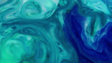 Ağır çekim makro soyut desen sanatsal kavram petrol yüzey sanat tasarım sıçramasına yüzey sıvı boya hareketli