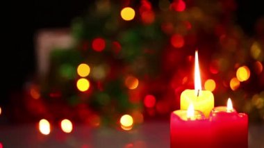 1920 x 1080 tam Hd. çok güzel mum ışığı yanan ve Rose görüntüle Video.