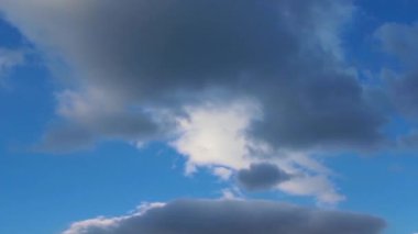 1920 x 1080 25 Fps. çok güzel bulutlarda mavi temiz gökyüzü Time Lapse Video.