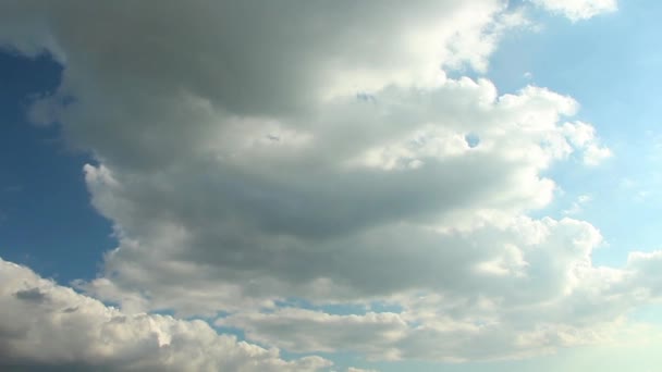 1920X1080 Fps Nubes Muy Bonitas Cielo Azul Clean Time Lapse — Vídeo de stock