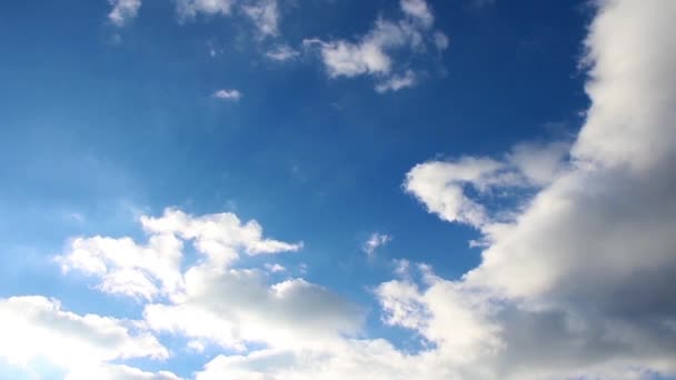 1920X1080 Fps 非常好的云彩在蓝色干净的天空时间延时视频 — 图库视频影像
