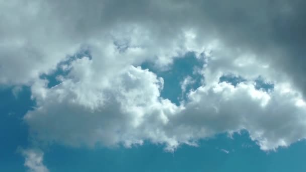 1920X1080 Fps Sehr Schöne Langsam Sich Bewegende Wolken Blauen Himmel — Stockvideo