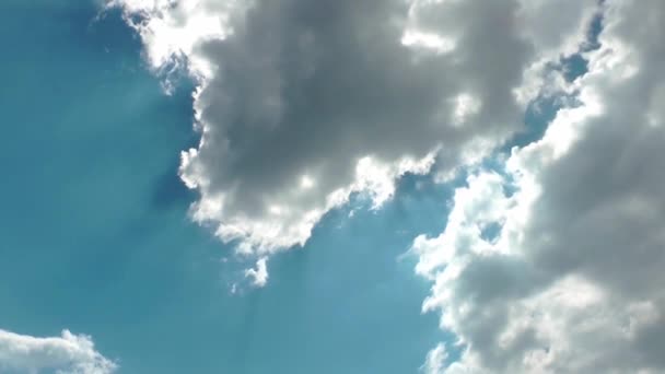 1920 1080 Fps とても素敵な青い空夏積雲で雲のタイムラプス ビデオ — ストック動画