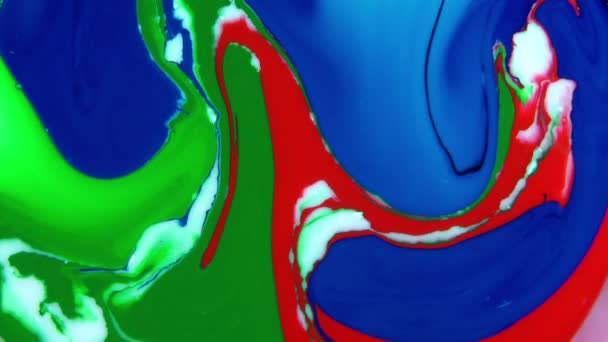 1920X1080 Fps Very Nice Abstract Colors Design Colorful Swirl Texture — Stock Video