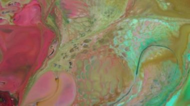 Soyut Renkli Boya Mürekkebi Patlaması Psikedelik Patlama Hareketi.