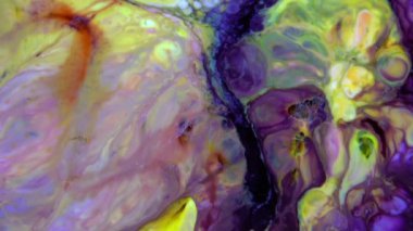 Soyut Renkli Boya Mürekkebi Patlaması Psikedelik Patlama Hareketi.