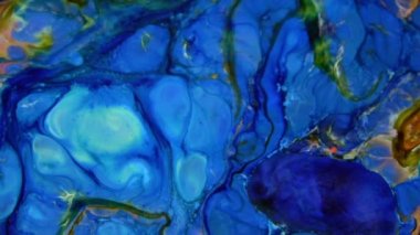 Soyut Renkli Boya Mürekkebi Patlaması Psikedelik Patlama Hareketi.