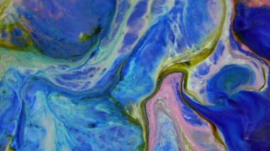 Soyut Renkli Boya Mürekkebi Patlaması Psikedelik Patlama Hareketi.