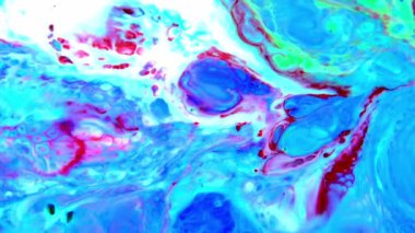 Soyut Renkli Boya Mürekkebi Patlaması Psikedelik Patlama Hareketi.