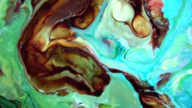 Soyut Renkli Boya Mürekkebi Patlaması Psikedelik Patlama Hareketi.