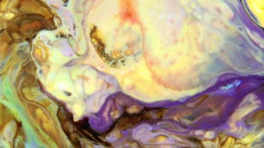 Çok Güzel Mürekkep Soyut Sanatsal Desen Renkli Boya Sıvı Kavramı Doku Video.