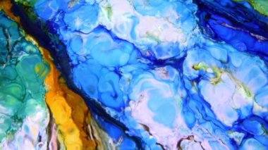 Çok Güzel Mürekkep Soyut Sanatsal Desen Renkli Boya Sıvı Kavramı Doku Video.