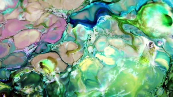 Nagyon Szép Tinta Absztrakt Arty Pattern Color Paint Liquid Koncepció — Stock videók
