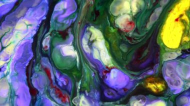 Çok Güzel Mürekkep Soyut Sanatsal Desen Renkli Boya Sıvı Kavramı Doku Video.