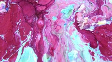 Çok Güzel Mürekkep Soyut Sanatsal Desen Renkli Boya Sıvı Kavramı Doku Video.