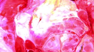 Çok Güzel Mürekkep Soyut Sanatsal Desen Renkli Boya Sıvı Kavramı Doku Video.
