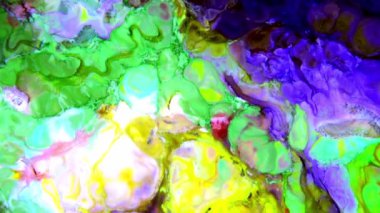 Çok Güzel Mürekkep Soyut Sanatsal Desen Renkli Boya Sıvı Kavramı Doku Video.