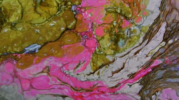 Très belle encre abstraite motif arty couleur peinture liquide concept texture vidéo .