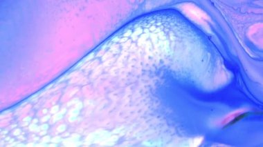 Çok Güzel Mürekkep Soyut Sanatsal Desen Renkli Boya Sıvı Kavramı Doku Video.