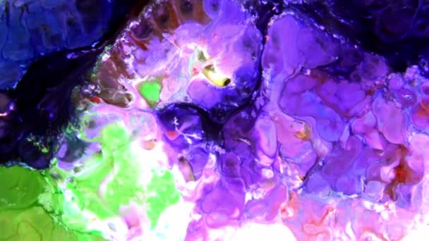 Très belle encre abstraite motif arty couleur peinture liquide concept texture vidéo .