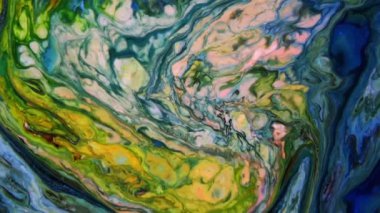 Çok Güzel Mürekkep Soyut Sanatsal Desen Renkli Boya Sıvı Kavramı Doku Video.