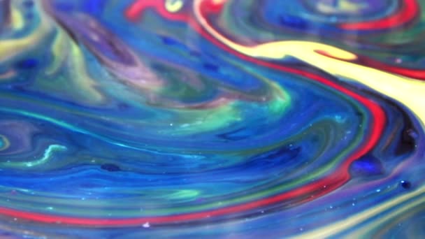 Tinta Muito Agradável Abstract Psychedelic Paint Liquid Motion Background Textura — Vídeo de Stock