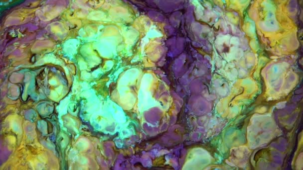 1920x1080 25 Fps. Très belle encre abstraite peinture psychédélique liquide mouvement arrière-plan texture vidéo .