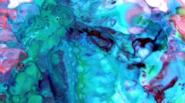 1920 x 1080 25 Fps. çok güzel mürekkep soyut Psychedelic boya sıvı hareketli arka plan doku Video.