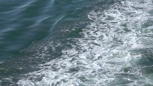 Mycket Trevlig Blå Glittrande Ocean Wave Film — Stockvideo