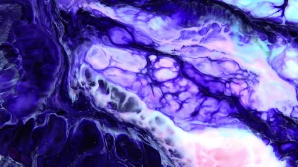 Motif abstrait de macro de mouvement lent Concept artistique Couleur Surface mobile Surface Liquide Peinture Éclaboussure Art Design Texture 