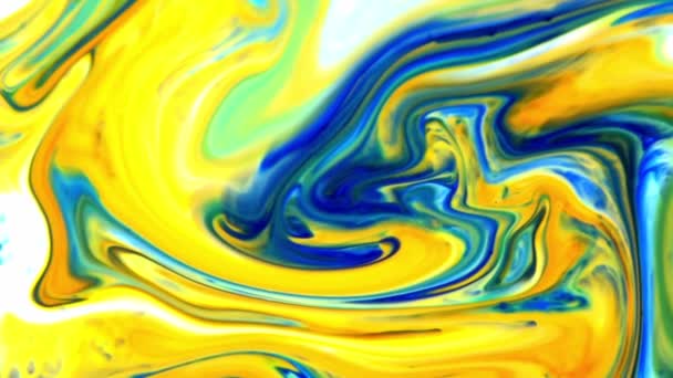 Slow Motion Macro Abstract Pattern Artistic Concept Color Surface Moving — Stock Video