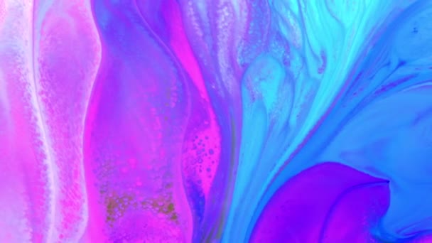 Motif abstrait de macro de mouvement lent Concept artistique Couleur Surface mobile Surface Liquide Peinture Éclaboussure Art Design Texture 