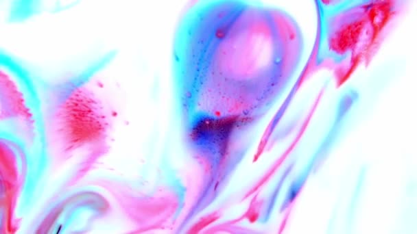 Slow Motion Macro Abstract Patroon Artistiek Concept Kleur Oppervlak Bewegend — Stockvideo