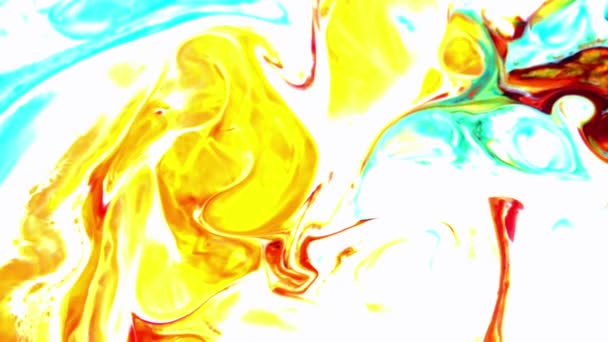 Slow Motion Macro Abstract Patroon Artistiek Concept Kleur Oppervlak Bewegend — Stockvideo