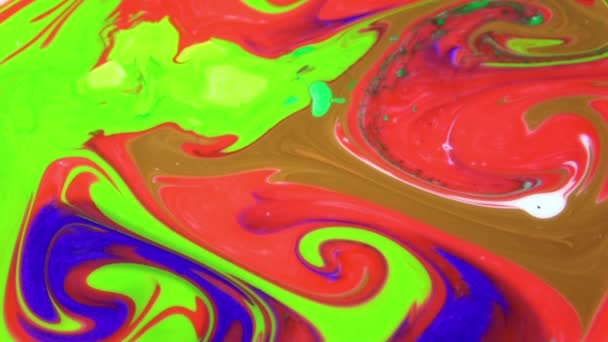 1920X1080 Fps Très Belle Surface Mobile Surface Liquide Peinture Fond — Video