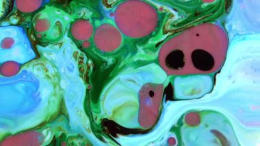 1920x1080 25 fps. çok güzel yüzey hareketli yüzey sıvı boya arka plan doku video.