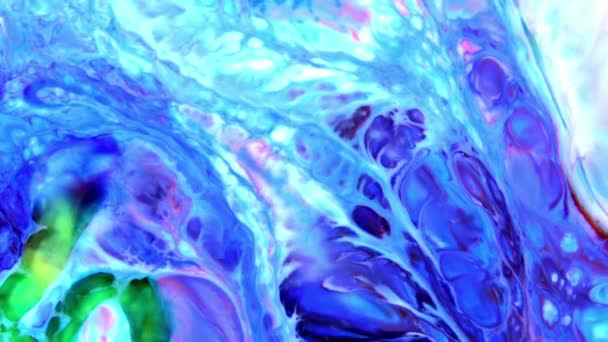 La peinture colorée liquide atténue le mélange au ralenti. Couleur liquide motifs de peinture texture vue du dessus. Surface de peinture liquide multicolore .