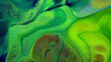 Yavaş Hareketli Makro Desen Sanatsal Kavramsal Renk Yüzey Taşıyıcı Yüzey Sıvı Boya Sıçratma Sanatı DokusuName