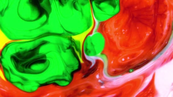 Slow Motion Macro Modello Astratto Concetto Artistico Superficie Del Colore — Video Stock