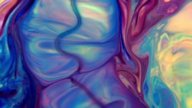 1920x1080 25 Fps. Çok Güzel Mürekkep Soyut Galaktik Renk Boyası Sıvı Doku Tasarımı Videosu.