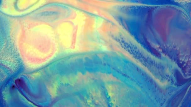 1920x1080 25 Fps. Très belle encre abstraite couleur galactique peinture liquide concept arrière-plan texture vidéo .