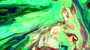 1920x1080 25 Fps. Çok Güzel Mürekkep Soyut Galaktik Renk Boyası Sıvı Doku Tasarımı Videosu.