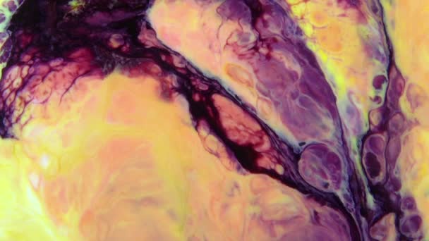 1920x1080 25 Fps. Très belle encre abstraite couleur galactique peinture liquide concept arrière-plan texture vidéo .